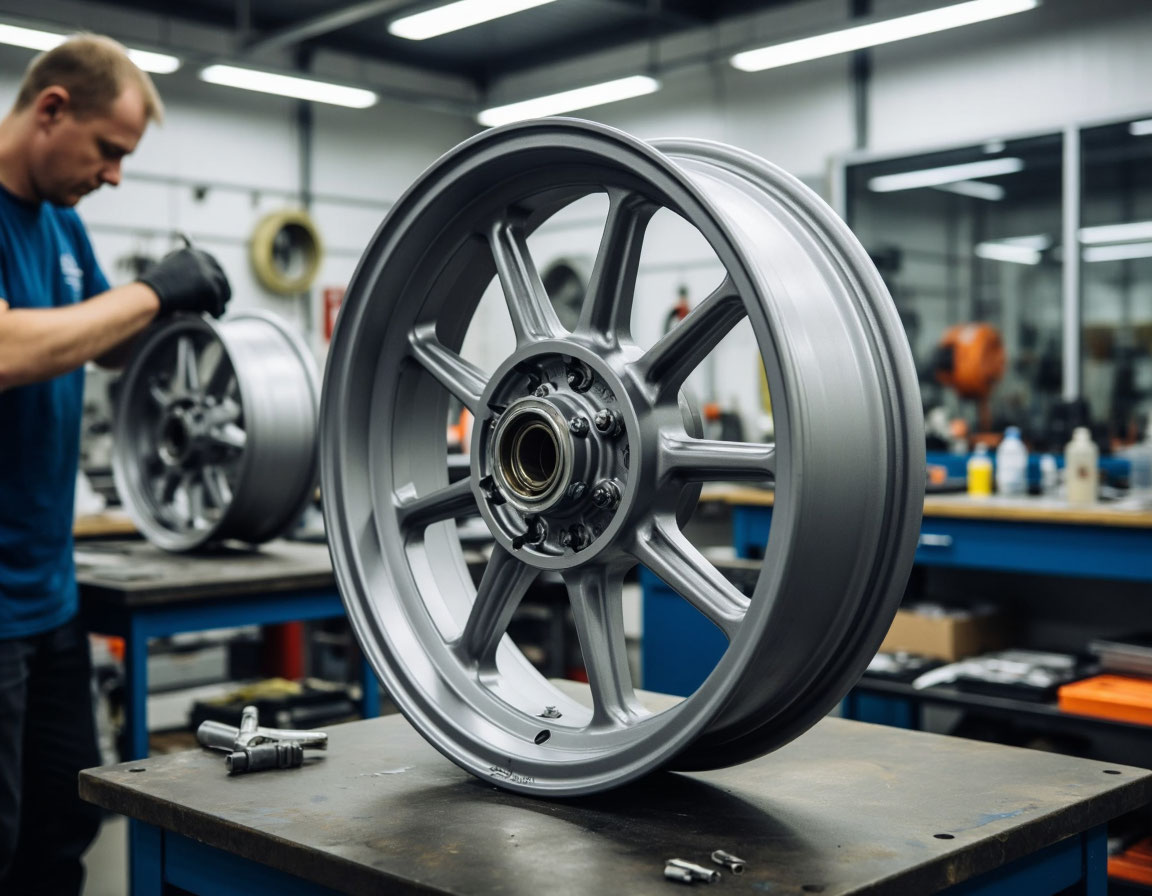 Покраска мото дисков