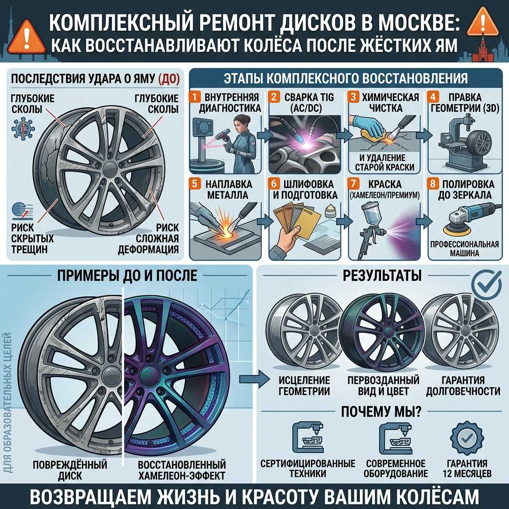 ремонт дисков автомобиля в Москве